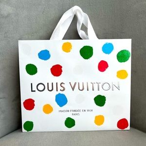 2023 Louis Vuitton Limited Special Edition Yayoi Kusama Gift Bag, White